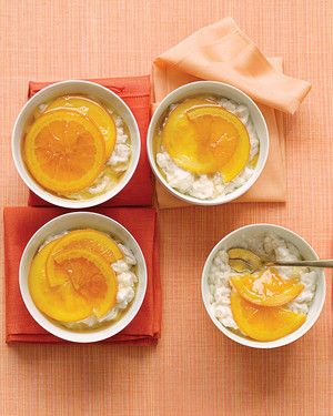 Vanilla Rice Puddings with Glazed Oranges_image
