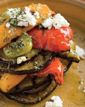 Eggplant and Peppers with Feta_image