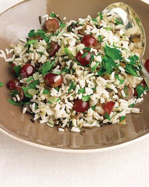 Wild-Rice Pilaf with Rosemary and Red Grapes image