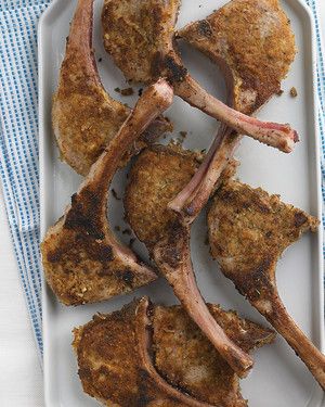 Lamb Chops with Mustard-Herb Crust_image