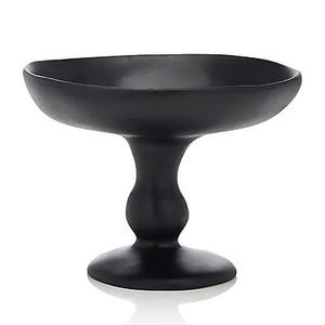 Tina Frey Designs Small Pedestal Bowl in grey