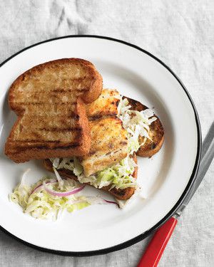 Grilled Fish Sandwich with Cabbage Slaw image
