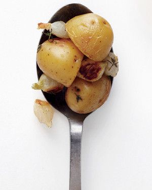 Roasted Pearl Onions and Potatoes image