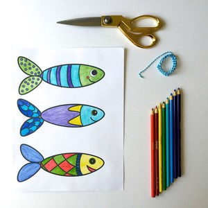 Fish Coloring Template
