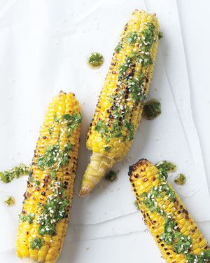 Grilled Corn with Cilantro and Sesame_image