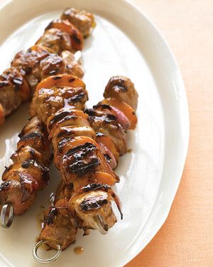 Pork, Apricot, and Red-Onion Kebabs_image