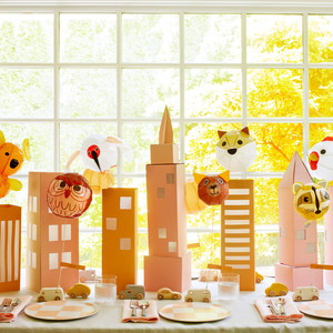 cityscape centerpiece for a kids table