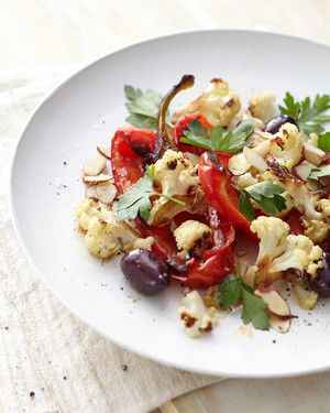 Roasted Peppers, Cauliflower, and Almonds image