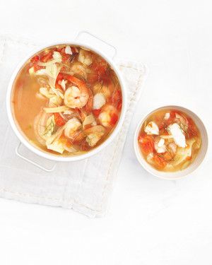 Shrimp, Cod, and Fennel Soup with Tomatoes_image