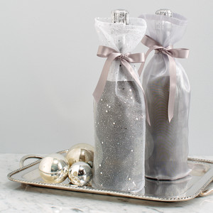 metallic wine bags