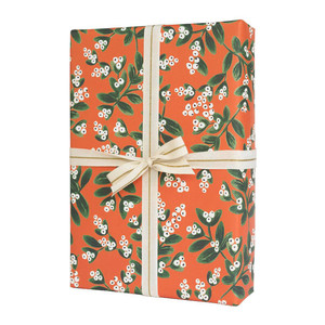 Rifle Paper Co. Mistletoe and Birch wrapping paper