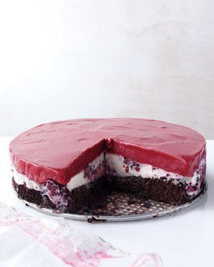 Chocolate-Berry Ice Cream Cake image