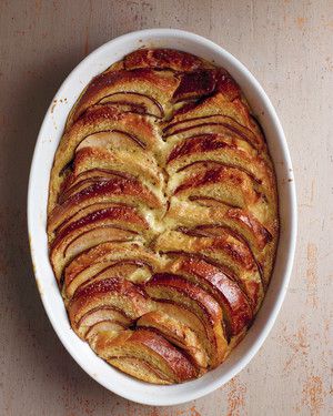 Pear And Chocolate Brioche Bread Pudding Recipe Martha Stewart