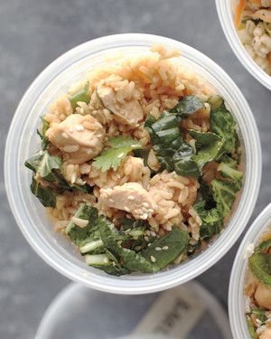 Brown Rice, Chicken, and Cilantro Salad image