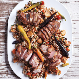 Pasture-Raised Pork with Couscous and Vegetables