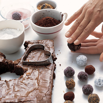 Brownie Hearts And Brownie Bites Martha Stewart