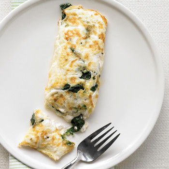 Egg White Omelet With Spinach And Cottage Cheese Martha Stewart