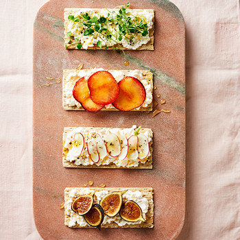 Sweet Savory Cottage Cheese Tartines Martha Stewart