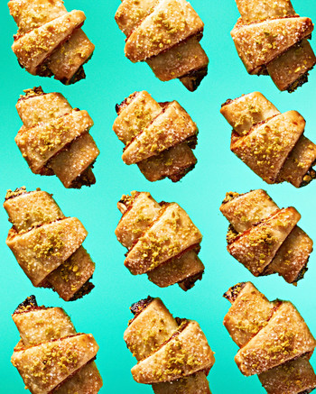 Pistachio and Dried-Apricot Rugelach