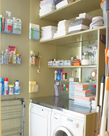 12 Essential Laundry Room Organizing Tips Martha A Streamlined Laundry Room