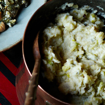 Smashed Root Vegetables And Caramelized Leeks Recipe Martha Stewart