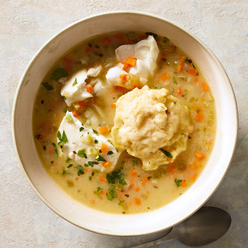 White-Fish Stew with Dumplings