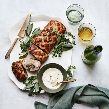 pork wellington with prosciutto and spinach mushroom stuffing