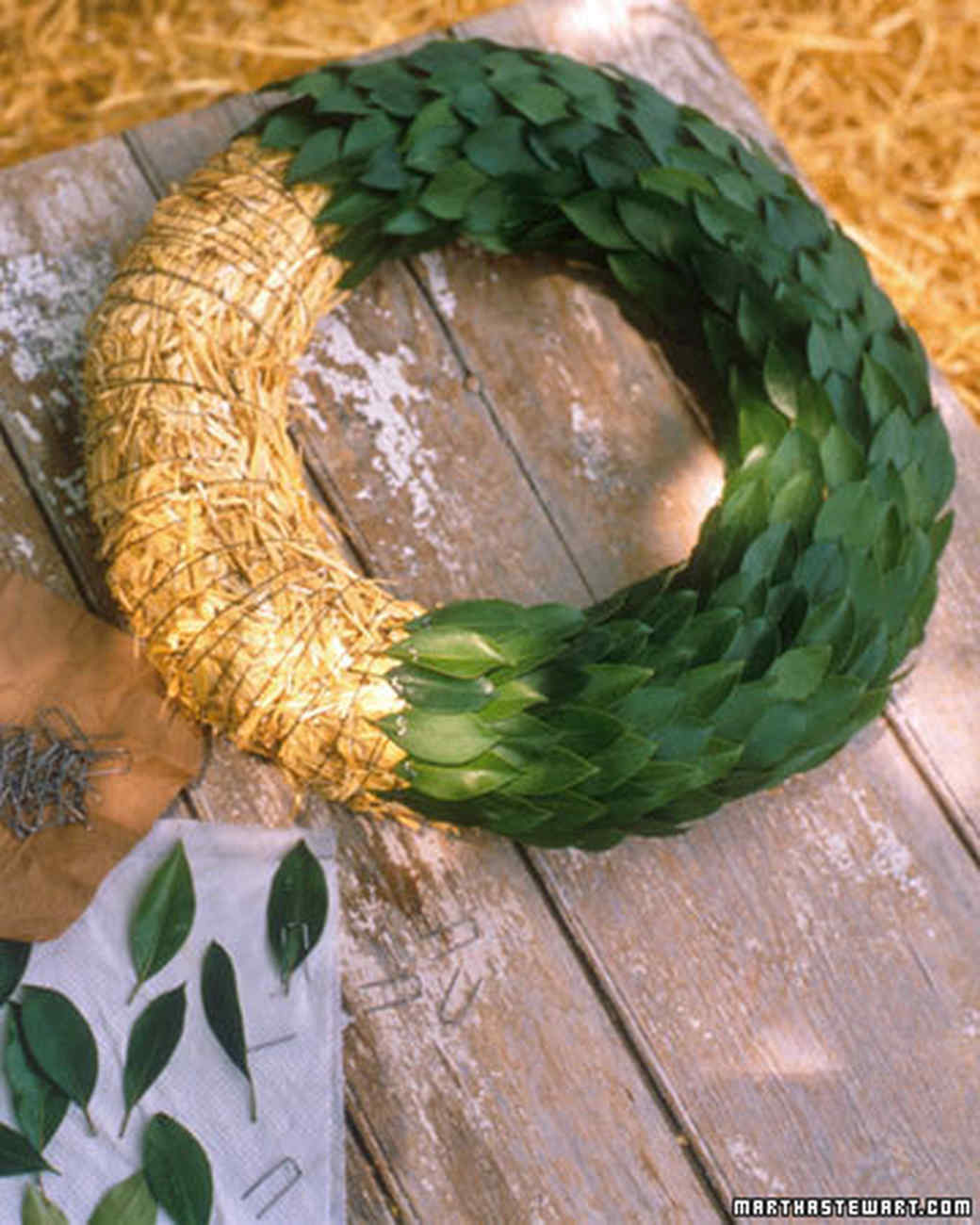 Straw Form And Laurel Wreath Martha Stewart straw-form-and-laurel-wreath-martha-stewart