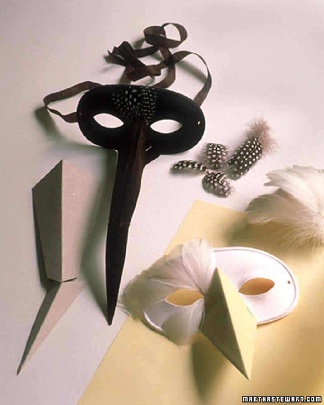 feather masks martha stewart