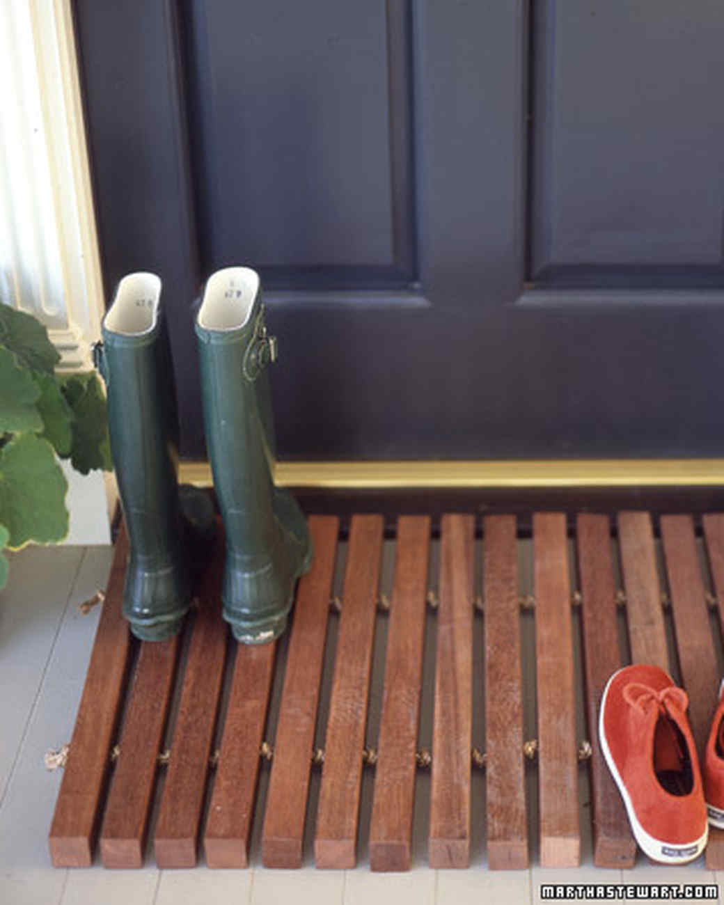Wooden Slat Doormat Diy Wood Slat Door Mat Hometalk