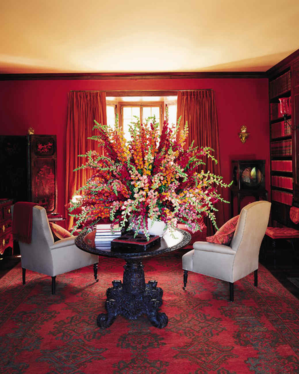 Red Rooms Martha Stewart