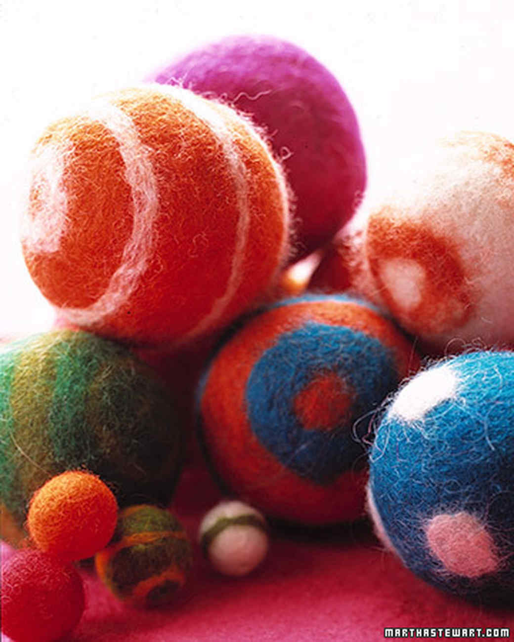 how to make felted wool balls