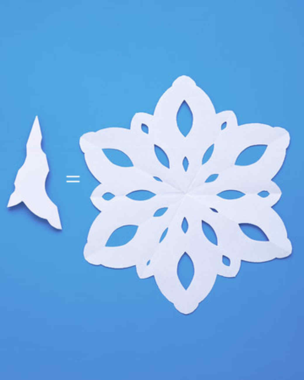 making paper snow flake