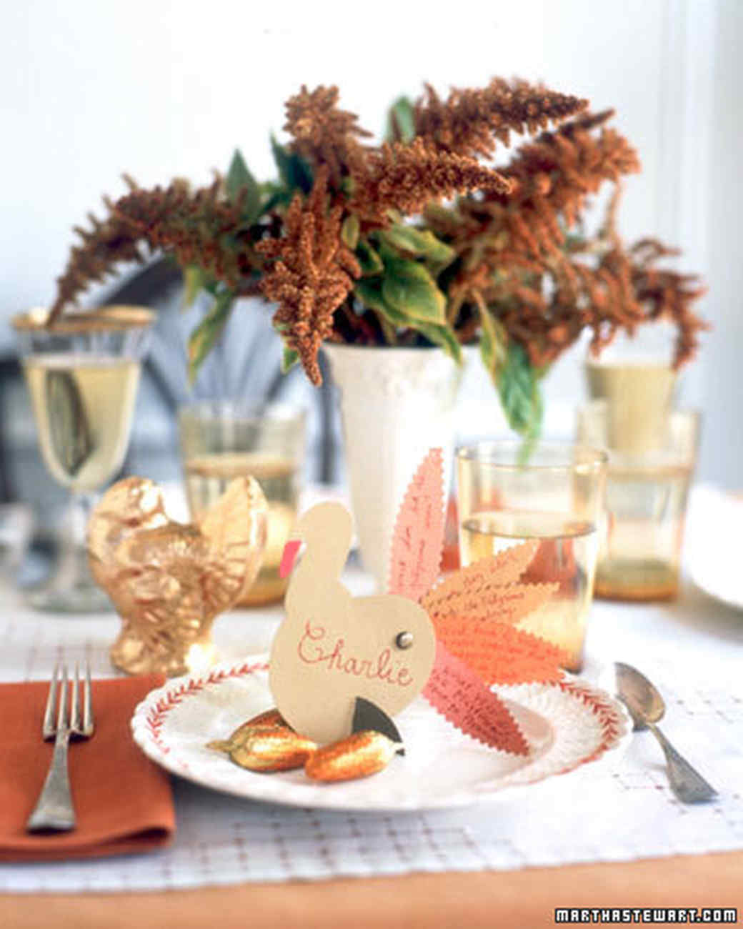 Turkey Trivia Place Card Turkey Trivia Place Card