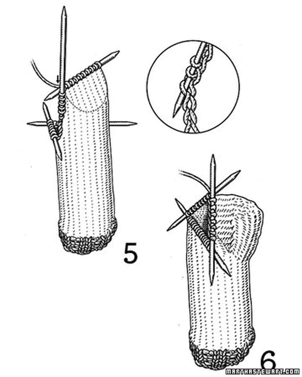 Sock Pattern For Knit Christmas Stockings Martha Stewart