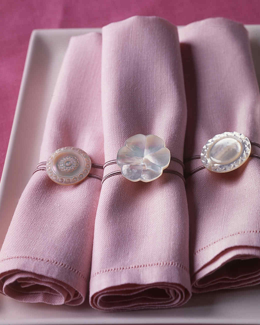 Button Napkin Rings Martha Stewart