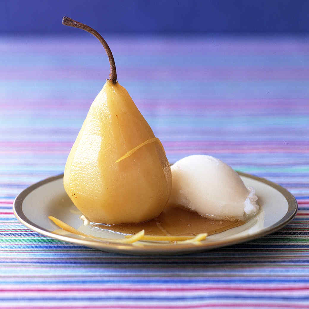 poached pears