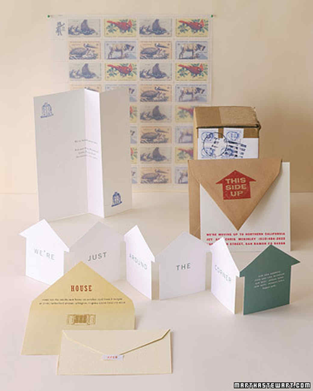 moving announcement cards martha stewart