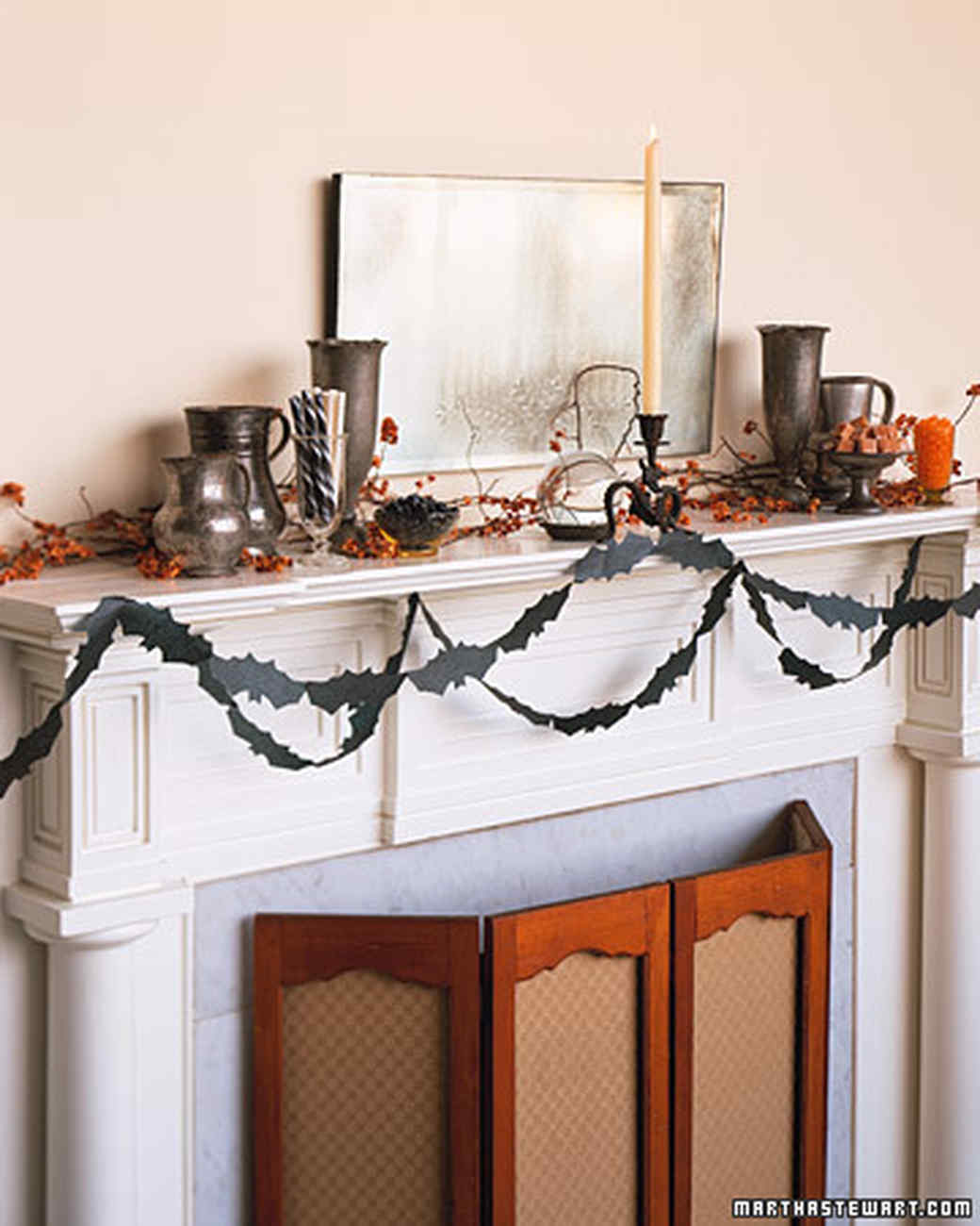 Bat Tissue Paper Garland Martha Bat Tissue Paper Garland