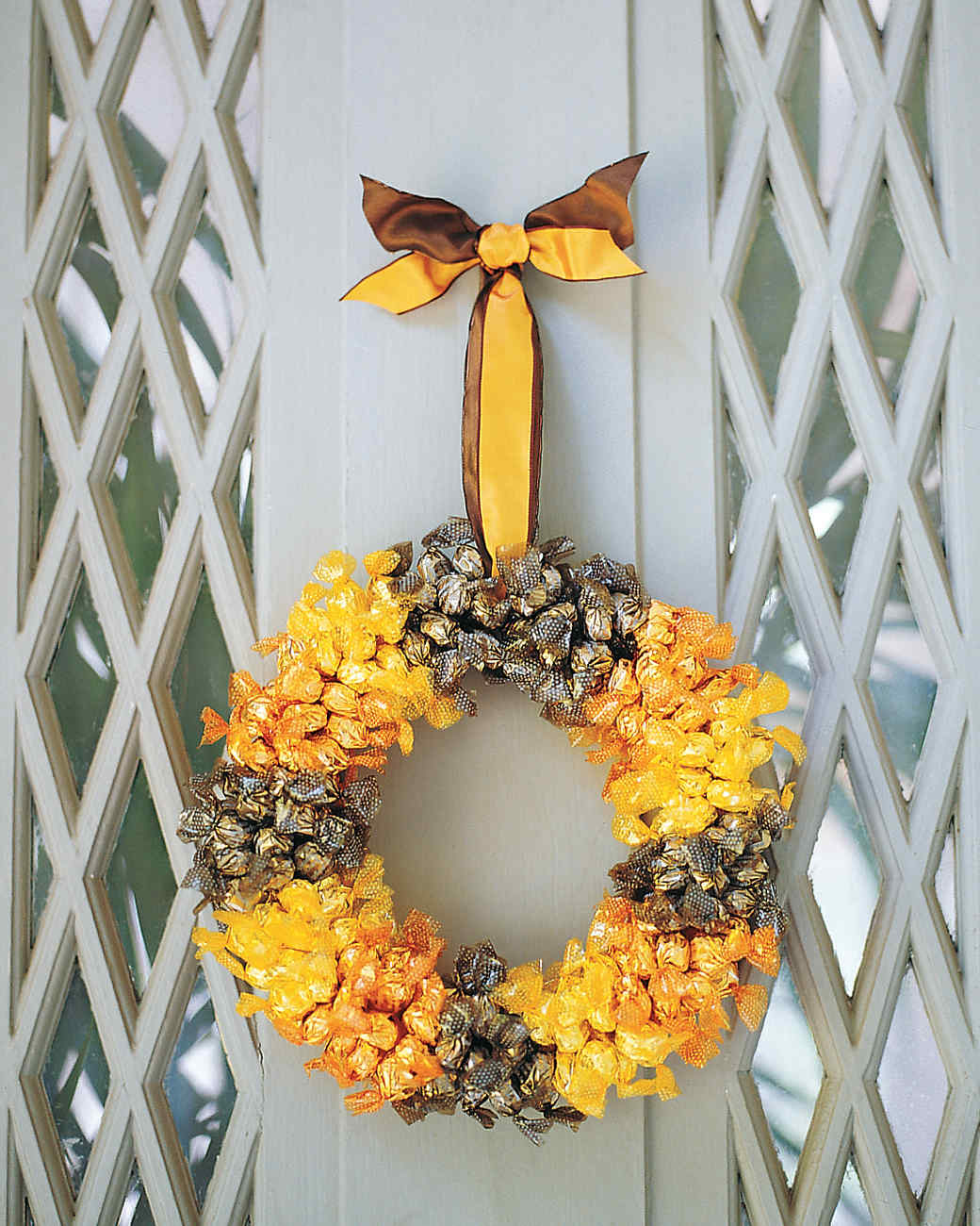 Halloween Candy Wreath  Martha Stewart