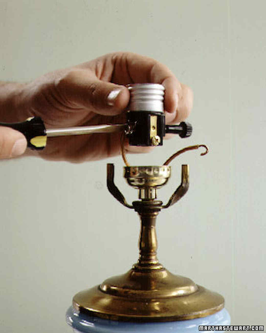 Rewiring a Lamp Martha Stewart