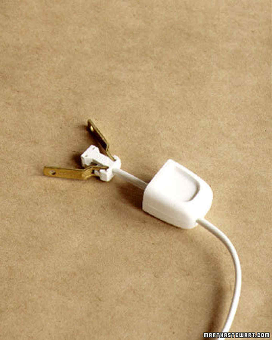 Call an electrician to replace the wire ends. Copper or copper-coated wire is safe to work on.