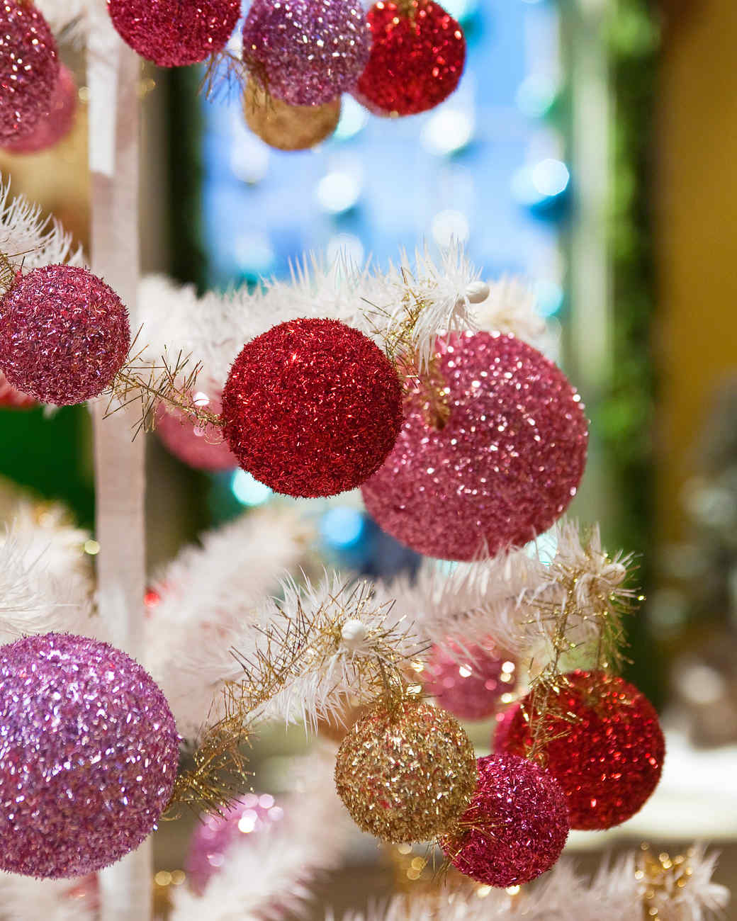 Glitter Ball Garland & Video | Martha Stewart