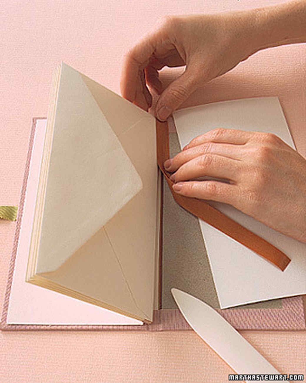 Envelope Books Cloth Binding How To Martha Stewart 6997