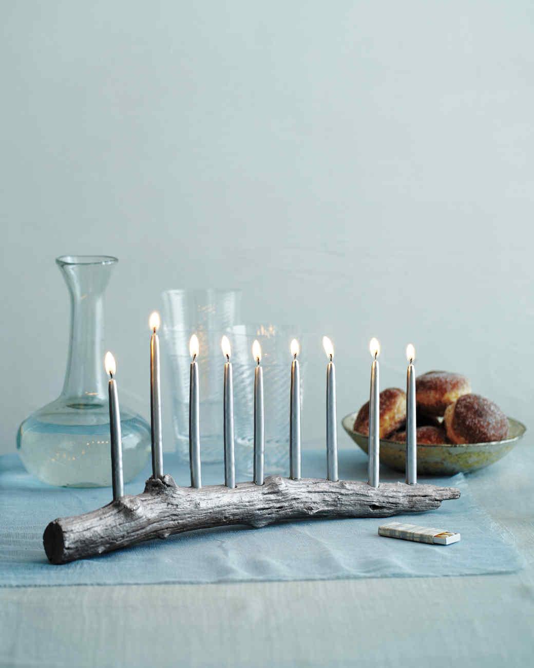 Hanukkah Candles and Menorahs Martha Stewart