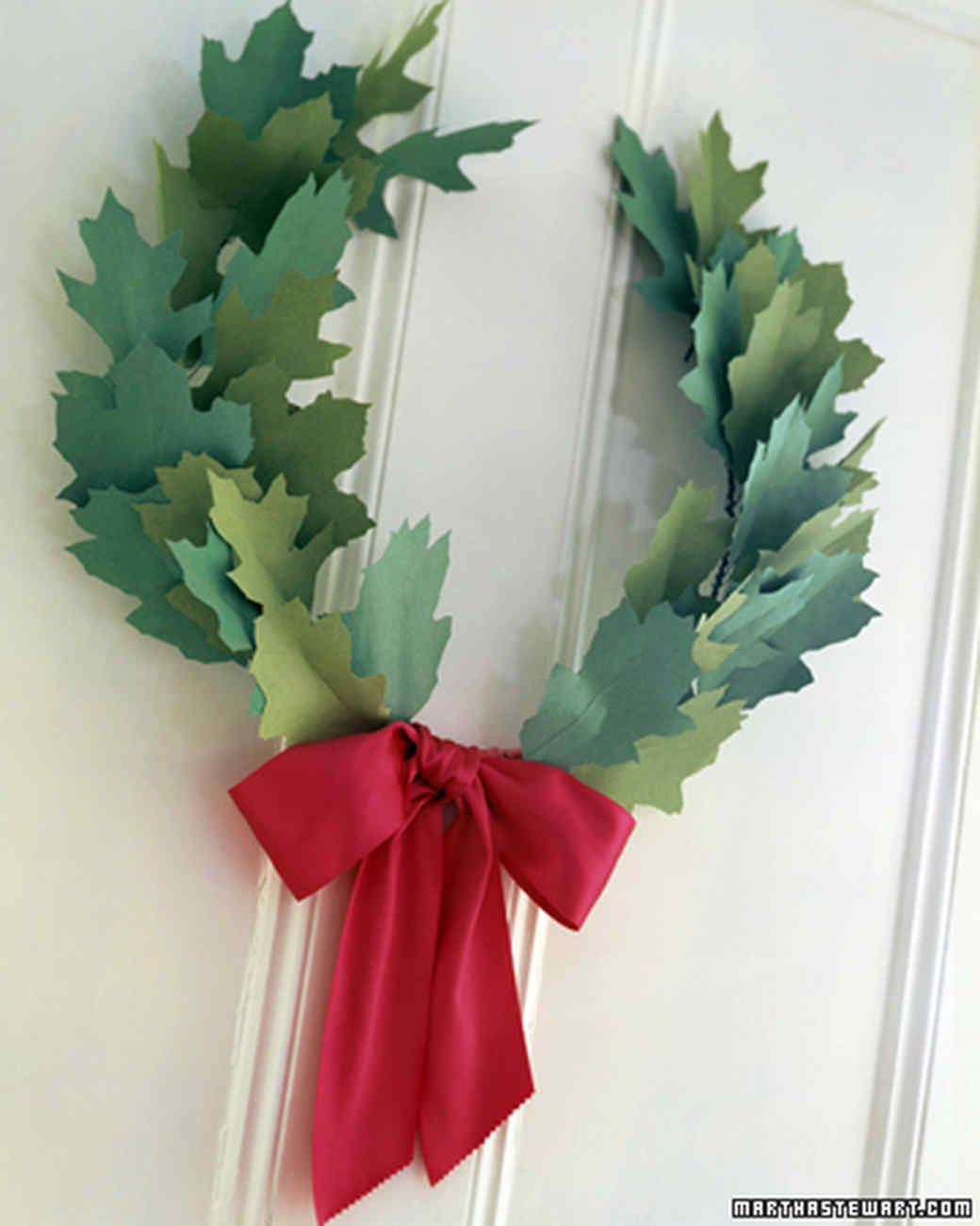 paper wreath martha stewart