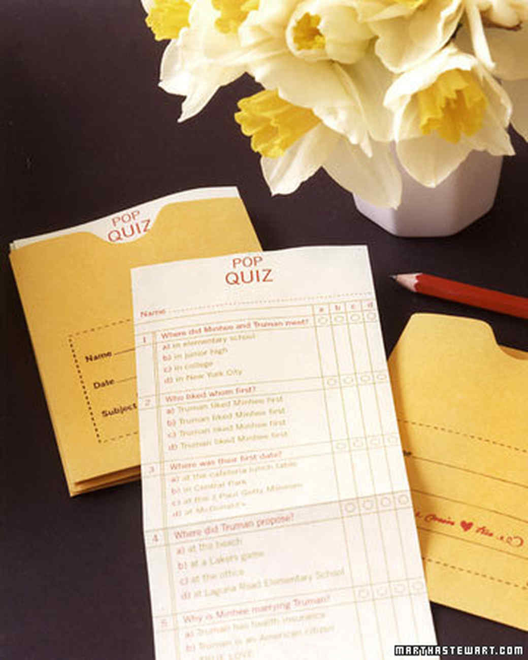 Bridal Shower Activity S Quiz Martha Bridal Shower Activity S Quiz