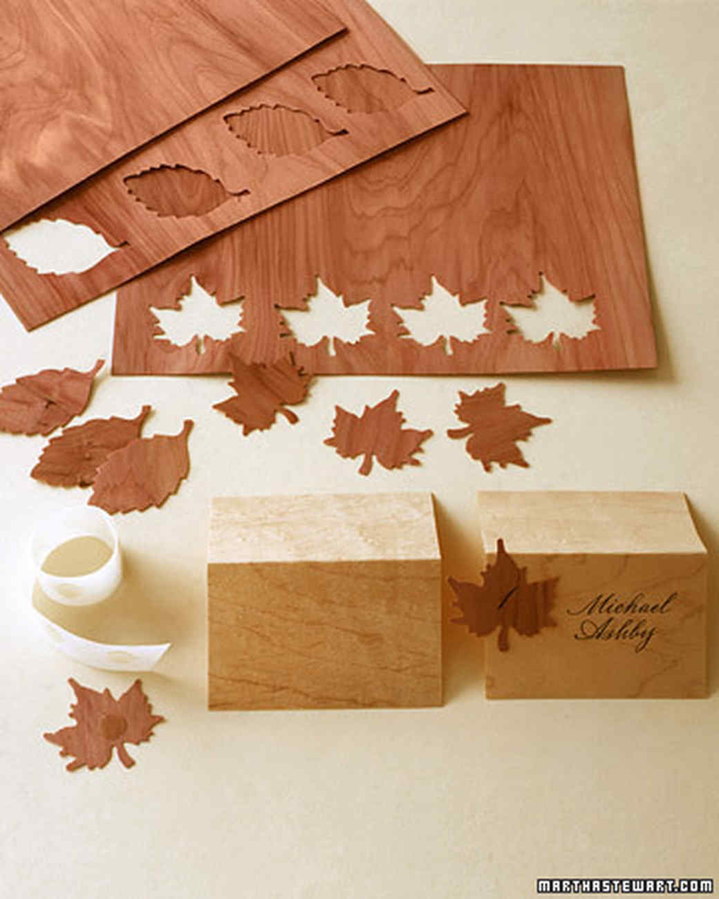 Wooden Seating Cards  Martha Stewart