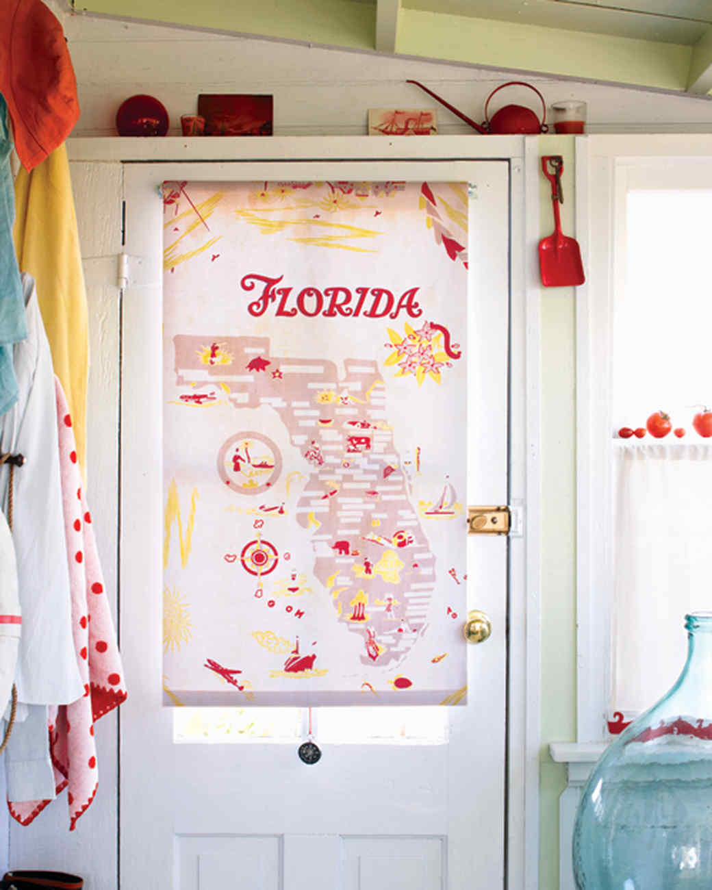 Map Textile Roller Shade Martha Stewart