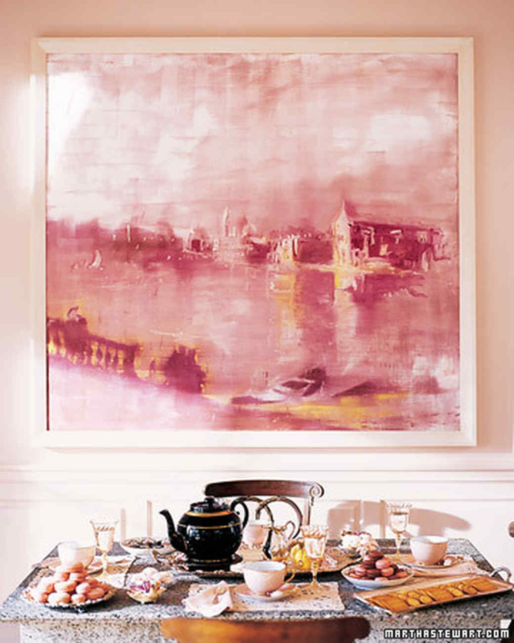 pink rooms martha stewart